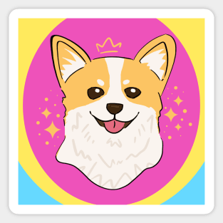 Corgi Portrait Sticker